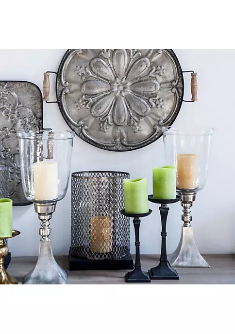 Best Pirce 💯 A & B Home 28.25" Brown Ravello Round Tray With Wood Handles 💯 4 Best Pirce 💯 A & B Home 28.25" Brown Ravello Round Tray With Wood Handles 💯 - Image 2