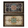 Wholesale 💯 A & B Home Set of 2 Brown and Blue Classic Vintage Style Rectangular Trays 25" 🥰 1 Wholesale 💯 A & B Home Set of 2 Brown and Blue Classic Vintage Style Rectangular Trays 25" 🥰 -A & B Home Online Shop Belk 1008