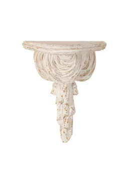 Wholesale ๐ A & B Home 13.75" Cream White Antique Style Decorative Wall Shelf โ๏ธ