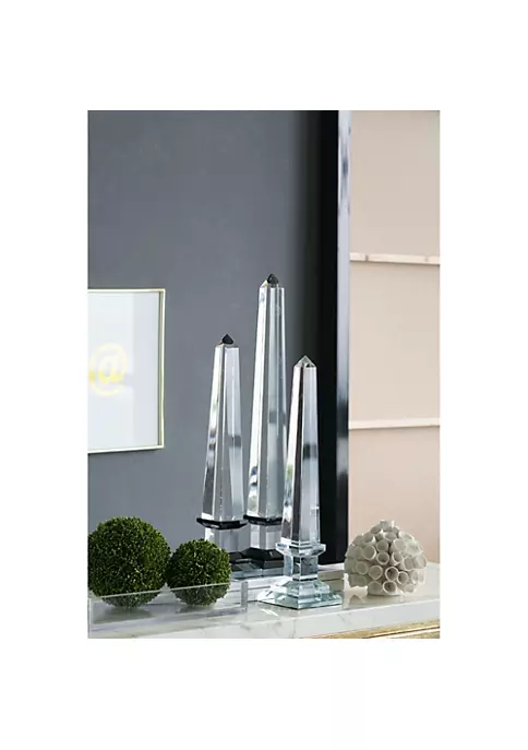 Flash Sale ๐คฉ A & B Home 20" Clear Large Lucent Obelisk Accent ๐ฏ 4 Flash Sale ๐คฉ A & B Home 20" Clear Large Lucent Obelisk Accent ๐ฏ - Image 2