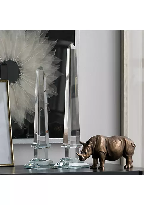 Flash Sale ๐คฉ A & B Home 20" Clear Large Lucent Obelisk Accent ๐ฏ 5 Flash Sale ๐คฉ A & B Home 20" Clear Large Lucent Obelisk Accent ๐ฏ - Image 3