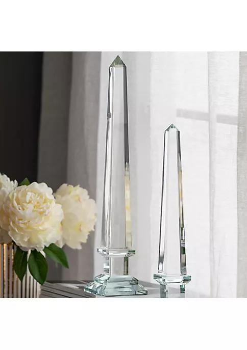 Flash Sale ๐คฉ A & B Home 20" Clear Large Lucent Obelisk Accent ๐ฏ 6 Flash Sale ๐คฉ A & B Home 20" Clear Large Lucent Obelisk Accent ๐ฏ - Image 4