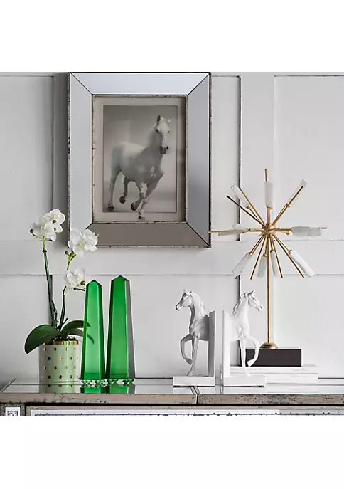 Best Pirce 🎉 A & B Home 11.75" Green Glass Contemporary Style Obelisk Decorative Accent ⭐ 4 Best Pirce 🎉 A & B Home 11.75" Green Glass Contemporary Style Obelisk Decorative Accent ⭐ - Image 2