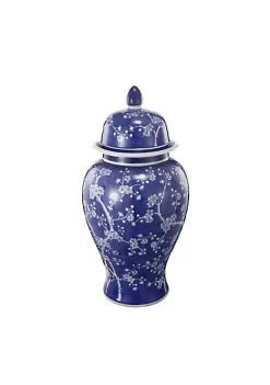 Best reviews of 🎁 A & B Home 18" Blue and White Vintage Style Cherry Blossoms Ginger Jar 😀