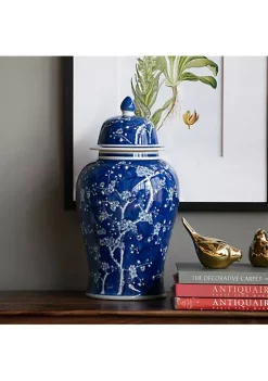 Best reviews of 🎁 A & B Home 18" Blue and White Vintage Style Cherry Blossoms Ginger Jar 😀 -A & B Home Online Shop Belk 1028