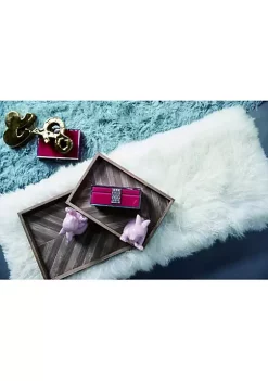 Buy 🎉 A & B Home Set of 2 Brown Chevron Rectangular Trays 19" 🎉 -A & B Home Online Shop Belk 1040