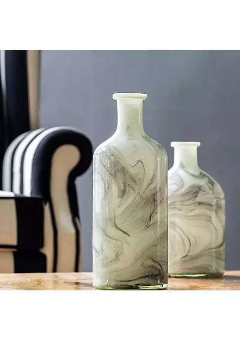 Coupon π€© A & B Home 15.5" Black and White Large Sleek Glass Swirl Flower Vase π 5 Coupon π€© A & B Home 15.5" Black and White Large Sleek Glass Swirl Flower Vase π - Image 3