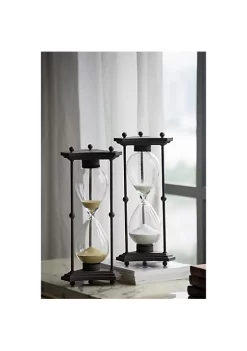 Wholesale 🎁 A & B Home 16.5" White and Brown Traditionally Styled Tall Hourglass with Stand 🔔 -A & B Home Online Shop Belk 1104