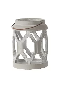 New ✔️ A & B Home 12.5" Gray and Black Contemporary Cylindrical Lantern 👏 -A & B Home Online Shop Belk 1120