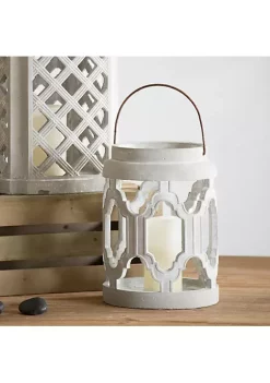 New ✔️ A & B Home 12.5" Gray and Black Contemporary Cylindrical Lantern 👏 -A & B Home Online Shop Belk 1121