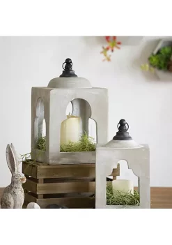 Best reviews of 👍 A & B Home 15.5" Gray and Black Contemporary Outdoor Garden Square Lantern 🛒 -A & B Home Online Shop Belk 1142