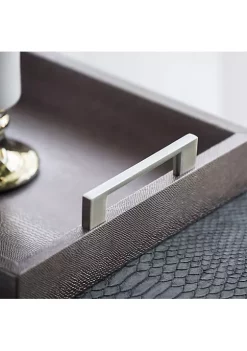 Coupon 😀 A & B Home 18.75" Gray and Gold Textured Rectangular Tray with Handles ❤️ -A & B Home Online Shop Belk 1149