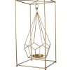 Wholesale 😀 A & B Home 21.5" Gold-tone Hanging Diamond Iron Pillar Candleholder ⭐ -A & B Home Online Shop Belk 1165