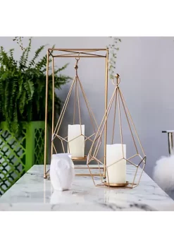 Wholesale 😀 A & B Home 21.5" Gold-tone Hanging Diamond Iron Pillar Candleholder ⭐ -A & B Home Online Shop Belk 1166