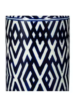 Discount 👍 A & B Home 13.75" Blue and White Contemporary Small Lidded Jar 🧨 -A & B Home Online Shop Belk 1179