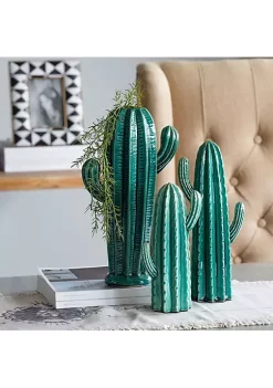 Hot Sale 🔔 A & B Home 14" Blue Modern Chic Style Prickly Textured Large Cactus Accent 🥰 -A & B Home Online Shop Belk 1190