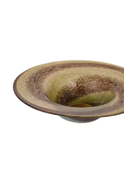 Best reviews of ✨ A & B Home 13.75" Brown and Green Contemporary Blown-Glass Dinner Ware Bowl ⌛ -A & B Home Online Shop Belk 1207
