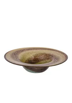 Best reviews of ✨ A & B Home 13.75" Brown and Green Contemporary Blown-Glass Dinner Ware Bowl ⌛ -A & B Home Online Shop Belk 1208