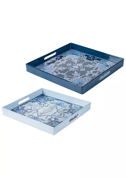 Best reviews of ๐ A & B Home Set of 2 Blue and White Traditional Trays 13.75" ๐งจ 7 Best reviews of ๐ A & B Home Set of 2 Blue and White Traditional Trays 13.75" ๐งจ - Image 5