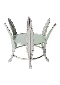 Flash Sale ๐งจ A & B Home 7" Green and Silver Five-Leaf Pillar Candle Holder ๐