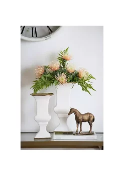 Top 10 🧨 A & B Home 13.5" White and Gold Classic Vintage Elliott Urn 😍 -A & B Home Online Shop Belk 1248