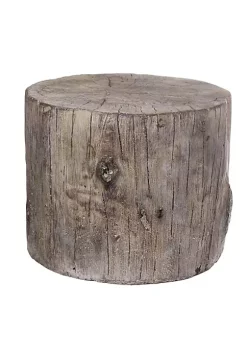 Hot Sale 🥰 A & B Home 9.5" Brown Medium Round Tree Stump Cement Stool 💯 -A & B Home Online Shop Belk 1254