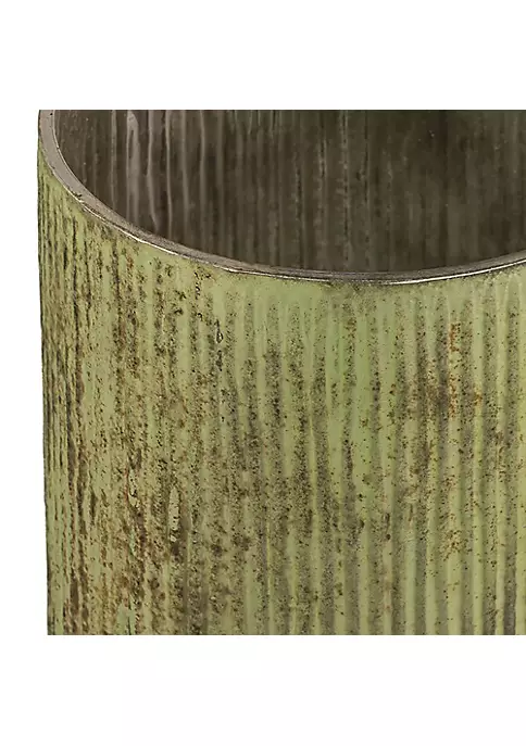 Discount 💯 A & B Home 10" Tall Papaya Green Glass Vase 👏 4 Discount 💯 A & B Home 10" Tall Papaya Green Glass Vase 👏 - Image 2