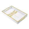 Deals ❤️ A & B Home 15.5" White and Gold Rectangular Dragonfly Tray with Handles 👍 -A & B Home Online Shop Belk 1315