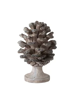 Best deal 🎉 A & B Home 10.5" Gray and Brown Traditional Style Pine Cone Tabletop Decor 😍 -A & B Home Online Shop Belk 1341