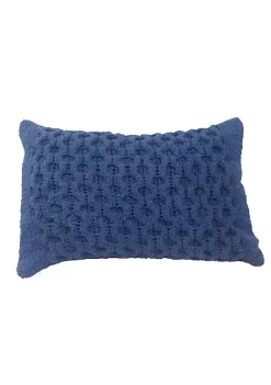 Best reviews of 😉 A & B Home 20" Navy Blue Honeycomb Cable Knit Rectangular Throw Pillow 🤩