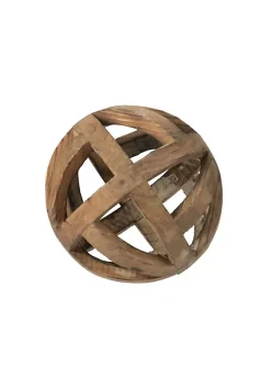 Budget 💯 A & B Home 8" Brown Contemporary Style Rustic Spherical Orbs 😀 -A & B Home Online Shop Belk 1454