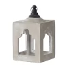 Brand new ⌛ A & B Home 13" Gray and Black Contemporary Outdoor Garden Square Lantern 🎁 -A & B Home Online Shop Belk 1460