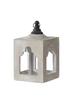 Brand new ⌛ A & B Home 13" Gray and Black Contemporary Outdoor Garden Square Lantern 🎁