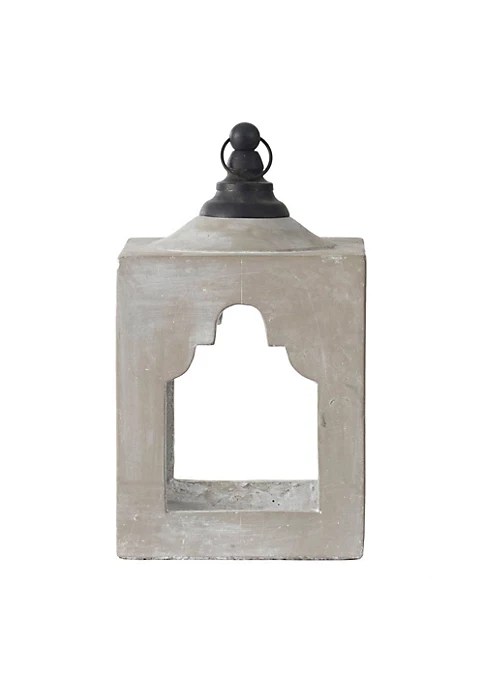 Brand new ⌛ A & B Home 13" Gray and Black Contemporary Outdoor Garden Square Lantern 🎁 4 Brand new ⌛ A & B Home 13" Gray and Black Contemporary Outdoor Garden Square Lantern 🎁 - Image 2