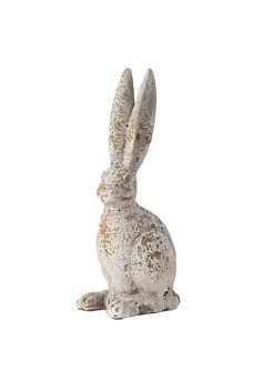 Flash Sale 🛒 A & B Home 12.75" White and Brown Rustic Weathered Rabbit Tabletop Decor 🤩