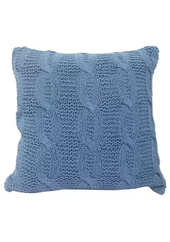 Best reviews of 🛒 A & B Home 18" Sky Blue Classic Cable Knit Square Throw Pillow 🛒