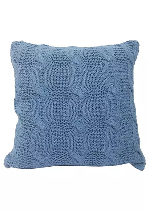 Best reviews of 🛒 A & B Home 18" Sky Blue Classic Cable Knit Square Throw Pillow 🛒 4 Best reviews of 🛒 A & B Home 18" Sky Blue Classic Cable Knit Square Throw Pillow 🛒 - Image 2