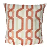 Outlet 👍 A & B Home 18" Coral and White Embroidered Geometric Square Throw Pillow 🧨 -A & B Home Online Shop Belk 1489
