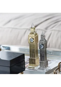 Outlet 🛒 A & B Home 8.5" Gold and Clear Vintage Big Ben Tabletop Clock 🧨 -A & B Home Online Shop Belk 1497