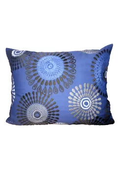 Deals 🎉 A & B Home 20" Blue and Black Embroidered Rectangular Throw Pillow 🛒 -A & B Home Online Shop Belk 1507