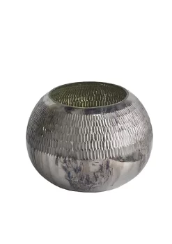 Best deal 🧨 A & B Home 6.5" Brown and Silver Round Tealight Glass Candle Holder ⌛