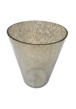 Wholesale 😀 A & B Home 6.75" Silver and Brown Glittered Cheena Glass Vase 👍