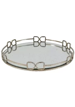 Top 10 💯 A & B Home 18" Silver Valentina Vintage Style Large Round Mirror Tray ✨ -A & B Home Online Shop Belk 155