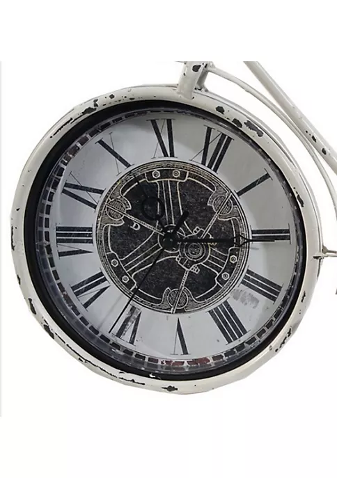 Brand new โจ A & B Home 19.25" Ivory and Black Rustic Bicycle Sculpture Roman Numeral Desk Clock ๐ 5 Brand new โจ A & B Home 19.25" Ivory and Black Rustic Bicycle Sculpture Roman Numeral Desk Clock ๐ - Image 3