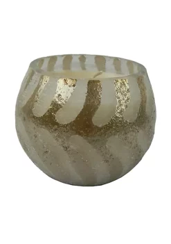 Cheapest 💯 A & B Home 3" Gold Abstract Earl Grey Scented Curved Bowl Soy Wax Candle ✔️