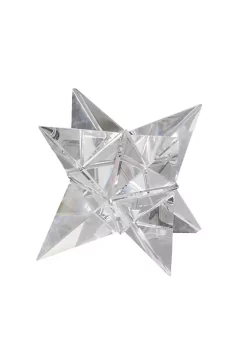 Best Pirce 😀 A & B Home 4.5" Clear Glass Contemporary Style Small Crystal Star Shaped Ornament 💯