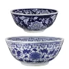 Best reviews of 🥰 A & B Home Set of 2 White and Blue Floral Painted Elegant Bowl 16" 🌟 -A & B Home Online Shop Belk 207