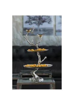 Deals 💯 A & B Home 23.5" Gold Iron Branch Two-Tiered Tray 🎁 -A & B Home Online Shop Belk 212