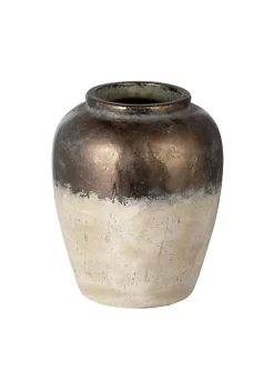 Outlet 🔥 A & B Home 15.75" Brown and Bronze Distressed Large Candia Vase 🧨 -A & B Home Online Shop Belk 216