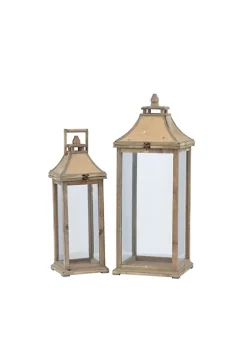 New 🛒 A & B Home Set of 2 White Ivona Garden Candle Lanterns 28" 😀 -A & B Home Online Shop Belk 221